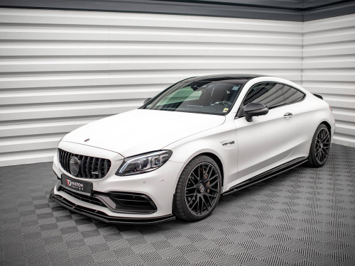 Maxton Side Skirts Diffusers V.1 Mercedes-AMG C 63AMG Coupe C205 Facelift