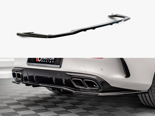Maxton Rear Splitter (Vertical Bars) Mercedes-AMG C 63AMG Coupe AMG Aero Pack C205 Facelift