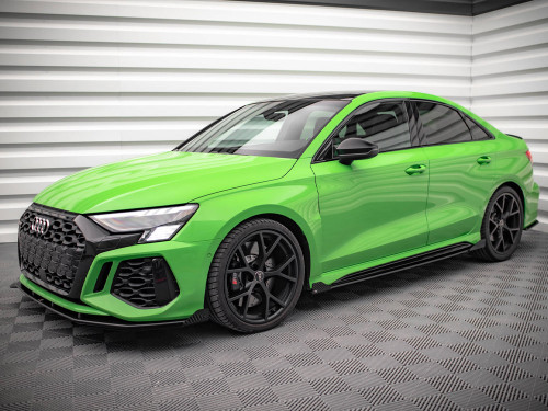 Maxton Street PRO Side Skirts Diffusers + Flaps Audi RS3 Sedan 8Y