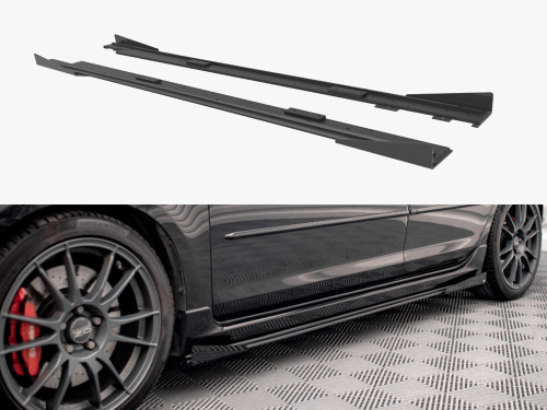Maxton Street PRO Side Skirts Diffusers + Flaps Mazda 3 MPS Mk1