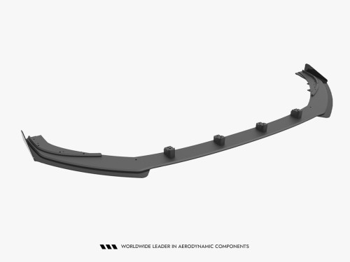 Maxton Street PRO Front Splitter V.1 + Flaps Audi S3 / A3 S-Line Sportback 8V Facelift