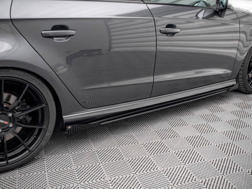 Maxton Street PRO Side Skirts Diffusers + Flaps Audi S3 / A3 S-Line Sportback 8V Facelift Maxton Street PRO Side Skirts Diffusers + Flaps Audi S3 / A3 S-Line Sportback 8V Facelift