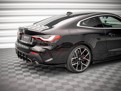 Maxton Street Pro Rear Side Splitters + Flaps BMW 4 M-Pack G22 / G23 / G22 Facelift / G23 Facelift