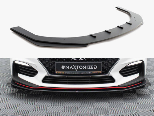 Maxton Street PRO Front Splitter + Flaps Hyundai I30 N Mk3 Hatchback / Fastback