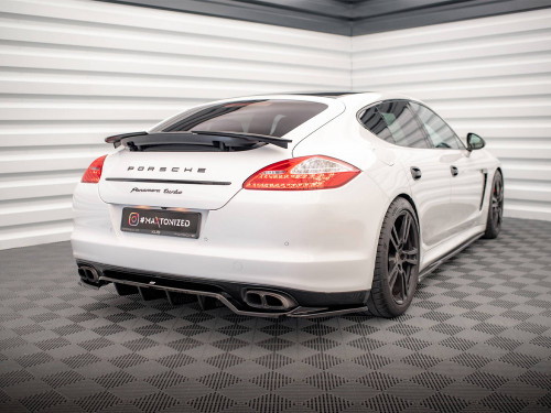 Maxton Rear Splitter (Vertical Bars) Porsche Panamera Turbo 970