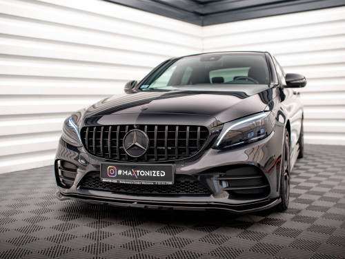 Maxton Front Splitter V.1 Mercedes-Benz C AMG Line Sedan / Coupe / Estate W205 / C205 / S205 Facelift