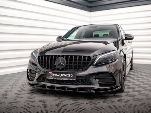 Maxton Front Splitter V.2 Mercedes-Benz C AMG Line Sedan / Coupe / Estate W205 / C205 / S205 Facelift