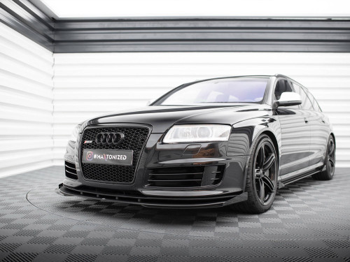 Maxton Street PRO Front Splitter + Flaps Audi RS6 Avant C6