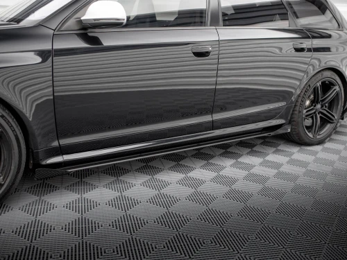 Maxton Street PRO Side Skirts Diffusers + Flaps Audi RS6 Avant C6
