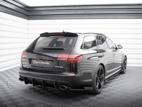 Maxton Street Pro Rear Side Splitters + Flaps Audi RS6 Avant C6