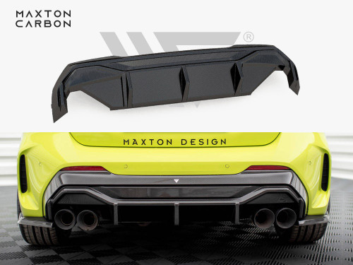 Maxton Carbon Fiber Rear Diffuser V.1 + Milltek Sport Exhaust BMW 1 F40 M-Pack / M135i - Burnt Titanium Trims