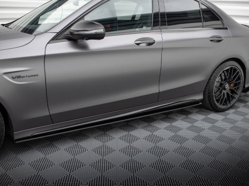 Maxton Street PRO Side Skirts Diffusers Mercedes-AMG C63 Sedan / Estate W205 Facelift