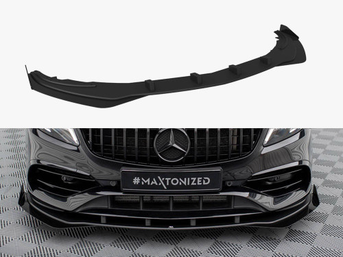 Maxton Street PRO Front Splitter + Flaps Mercedes-Benz A AMG-Line W176 Facelift