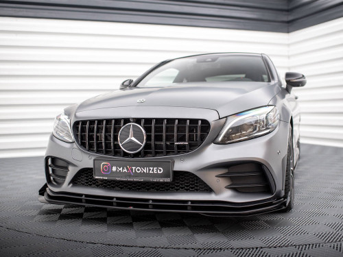 Maxton Street PRO Front Splitter + Flaps Mercedes-AMG C43 Coupe C205 Facelift