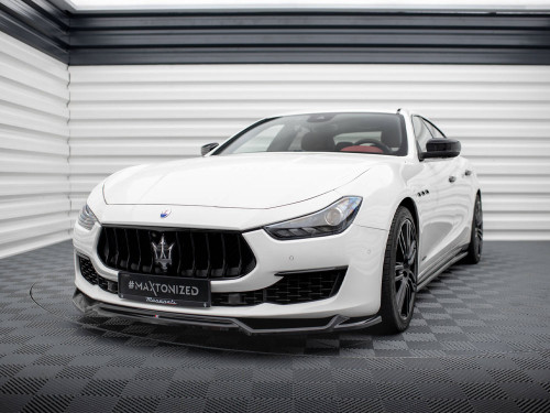 Maxton Front Splitter V.2 Maserati Ghibli Mk3 Facelift
