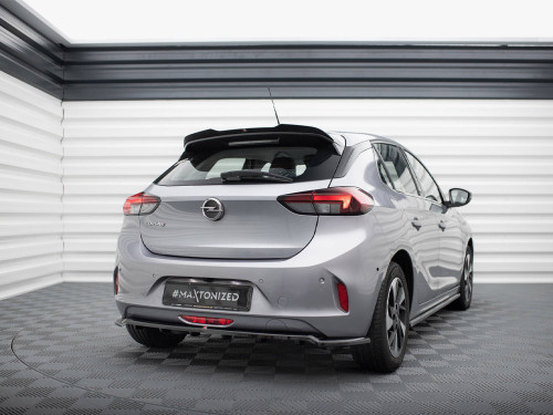 Maxton Rear Splitter (Vertical Bars) Opel Corsa - e F (Mk6)