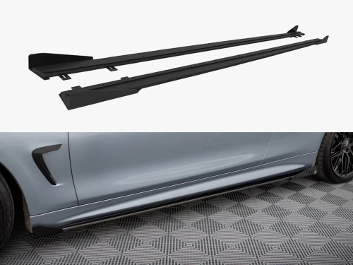 Maxton Street PRO Side Skirts Diffusers + Flaps BMW 4 Coupe / Gran Coupe / Cabrio M-Pack F32 / F36 / F33
