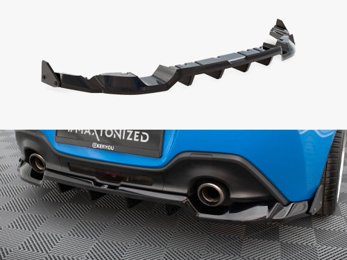 Maxton Central Rear Splitter (Vertical Bars) V.1 + Flaps Toyota GR86 Mk1