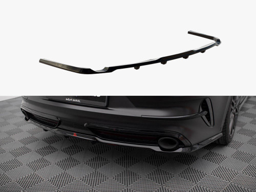 Maxton Central Rear Splitter (Vertical Bars) KIA ProCeed GT Mk1 Facelift