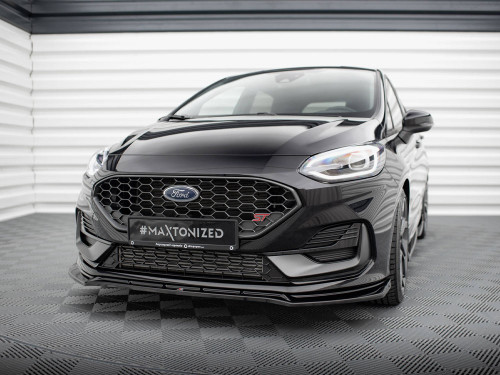 Maxton Front Splitter V.4 Ford Fiesta ST / ST-Line Mk8 Facelift