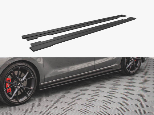 Maxton Street PRO Side Skirt Diffusers V.2 Hyundai I30 N / N-Line Hatchback / Fastback Mk3 / Mk3 Facelift