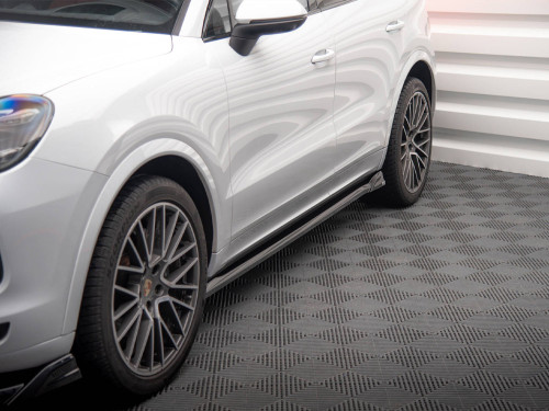 Maxton Side Skirt Diffusers V.2 Porsche Cayenne Sport Design / Turbo SUV / Coupe Mk3 / Mk3 Facelift