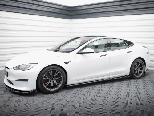 Maxton Side Skirts Diffusers V.1 Tesla Model S Plaid Mk1 Facelift