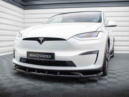 Maxton Front Splitter V.2 Tesla Model X Mk1 Facelift