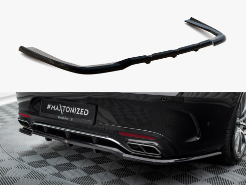 Maxton Rear Splitter (Vertical Bars) Mercedes-Benz S Coupe AMG-Line C217 Facelift