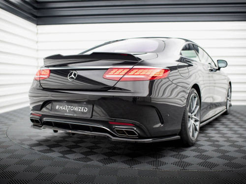 Maxton Rear Splitter (Vertical Bars) Mercedes-Benz S Coupe AMG-Line C217 Facelift