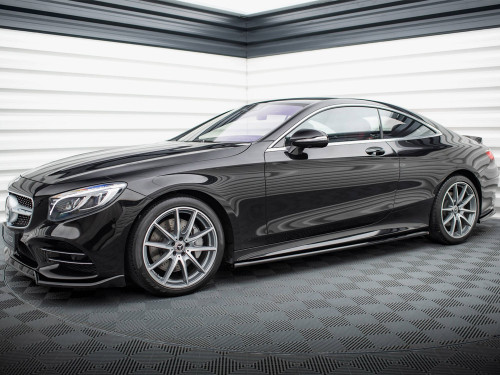 Maxton Side Skirts Diffusers Mercedes-Benz S Coupe AMG-Line C217 Facelift