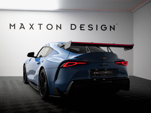 Maxton Carbon Spoiler With Upper Swan Mounting + LED Toyota Supra Mk5