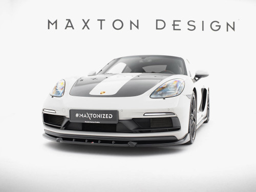 Maxton Front Splitter V.2 Porsche 718 Cayman GTS 982c