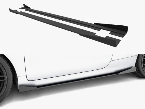Maxton Street PRO Side Skirts Diffusers + Flaps Audi TT S / TT S-Line 8J Facelift