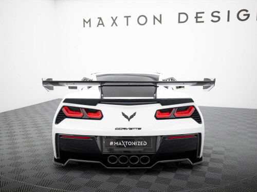 Maxton Carbon Spoiler With Upper Swan Mounting Chevrolet Corvette Stingray / Grand Sport C7