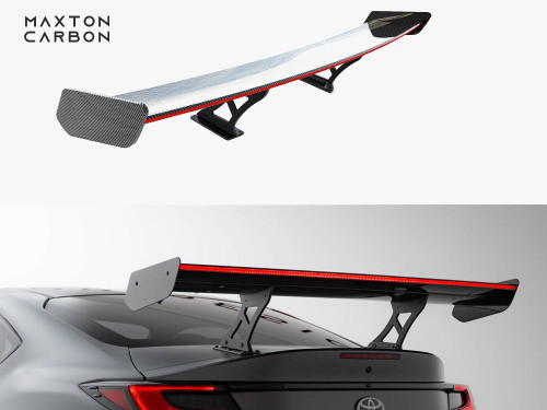 Maxton Carbon Spoiler With Internal Brackets Uprights + LED Toyota GR86