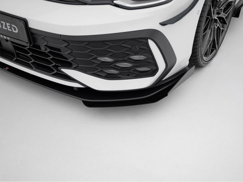 Maxton Street PRO Front Splitter + Flaps Volkswagen Golf GTI / GTE / R-Line Mk8 Facelift