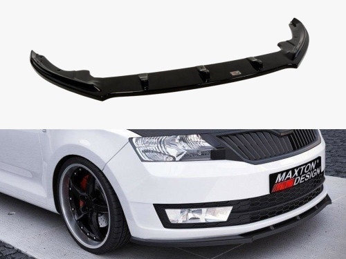 Maxton Front Splitter Skoda Rapid - Carbon Look
