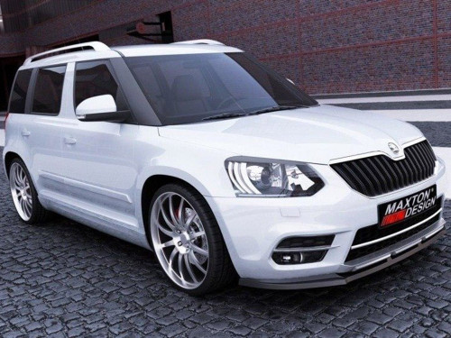 Maxton Front Splitter Skoda Yeti CITY Facelift Model (2013-UP) - Carbon Look