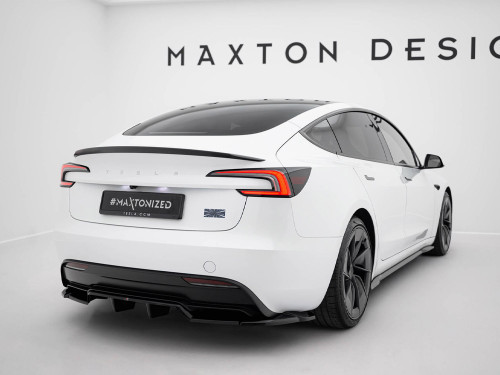 Maxton Rear Splitter (Vertical Bars) V.2 Tesla Model 3 Performance Mk1 Facelift