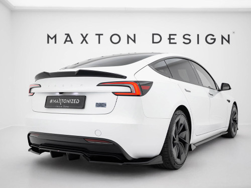 Maxton Rear Splitter (Vertical Bars) V.1 Tesla Model 3 Performance Mk1 Facelift