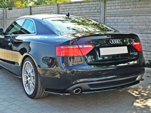 Maxton Central Rear Splitter Audi A5 S-Line 8T - Carbon Look