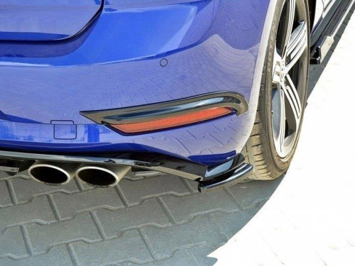 Maxton Rear Frames For Lights VW Golf 7 R / R-Line Facelift - Carbon Look