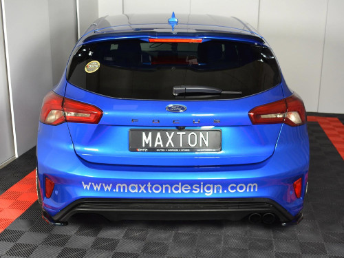 Maxton Rear Side Splitters V.1 Ford Focus ST-Line Mk4 - Carbon Look