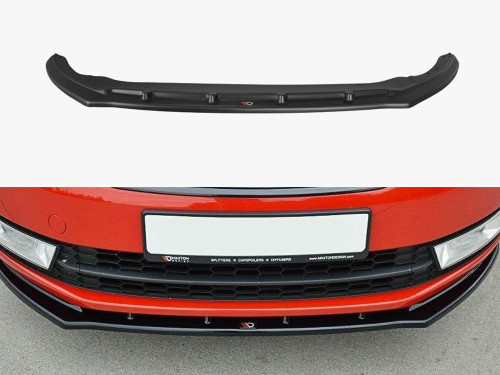 Maxton Front Splitter V2 Skoda Rapid - Textured