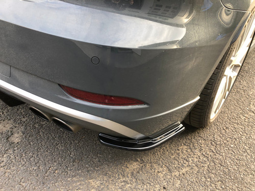 Maxton Rear Side Splitters Audi S3 8V Facelift Sportback (2017-2020) - Carbon Look