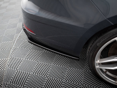 Maxton Rear Side Splitters V.2 Seat Leon Cupra Mk3 FL Sportstourer - Textured