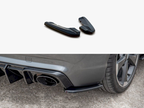 Maxton Rear Side Diffusers V2 Audi RS3 8V Sportback (2015-2016) - Carbon Look