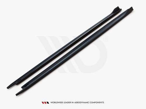 Maxton Side Skirts Diffusers V.1 Skoda Octavia Mk4 - Carbon Look
