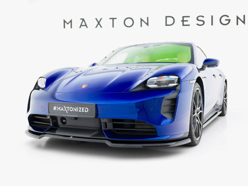 Maxton Front Splitter Porsche Taycan Turbo S Mk1